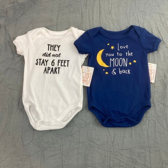 2 for $25  2 pc Infant Bodysuits Bundle NWT - Picture 1 of 7